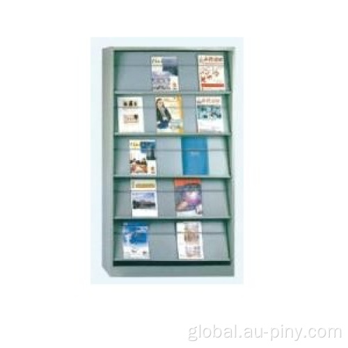 China Modern Luxury Simple Library Metal Book Shelf Manufactory